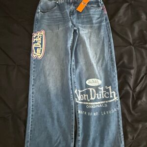 Von Dutch Blue Denim Pants
